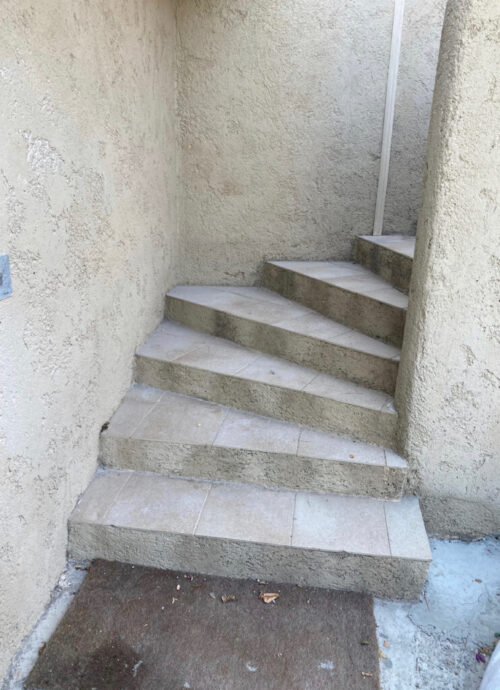 Infiltration Eau Mur Et Escalier Chantier D’étanchéité À Opio (06650) Humitech